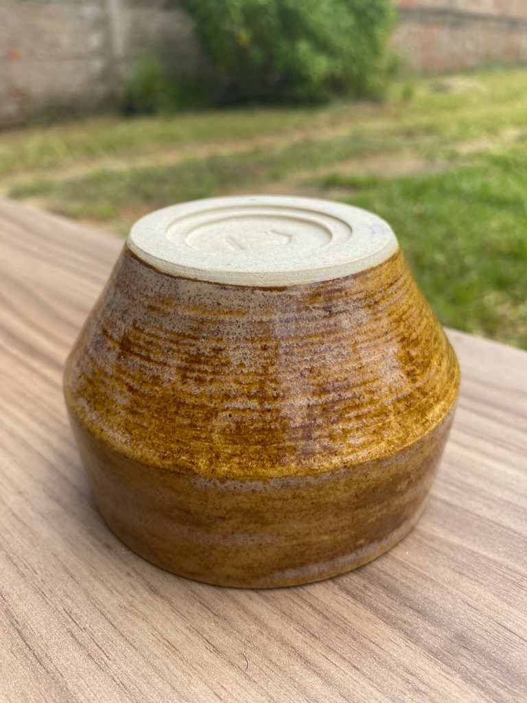 Bowl Pequeno | Branco e Caramelo Cremoso