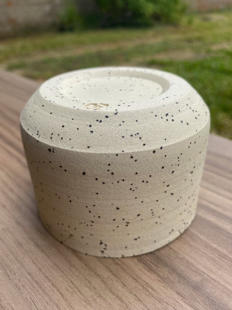 Copo de Servir | Branco com Pintinhas