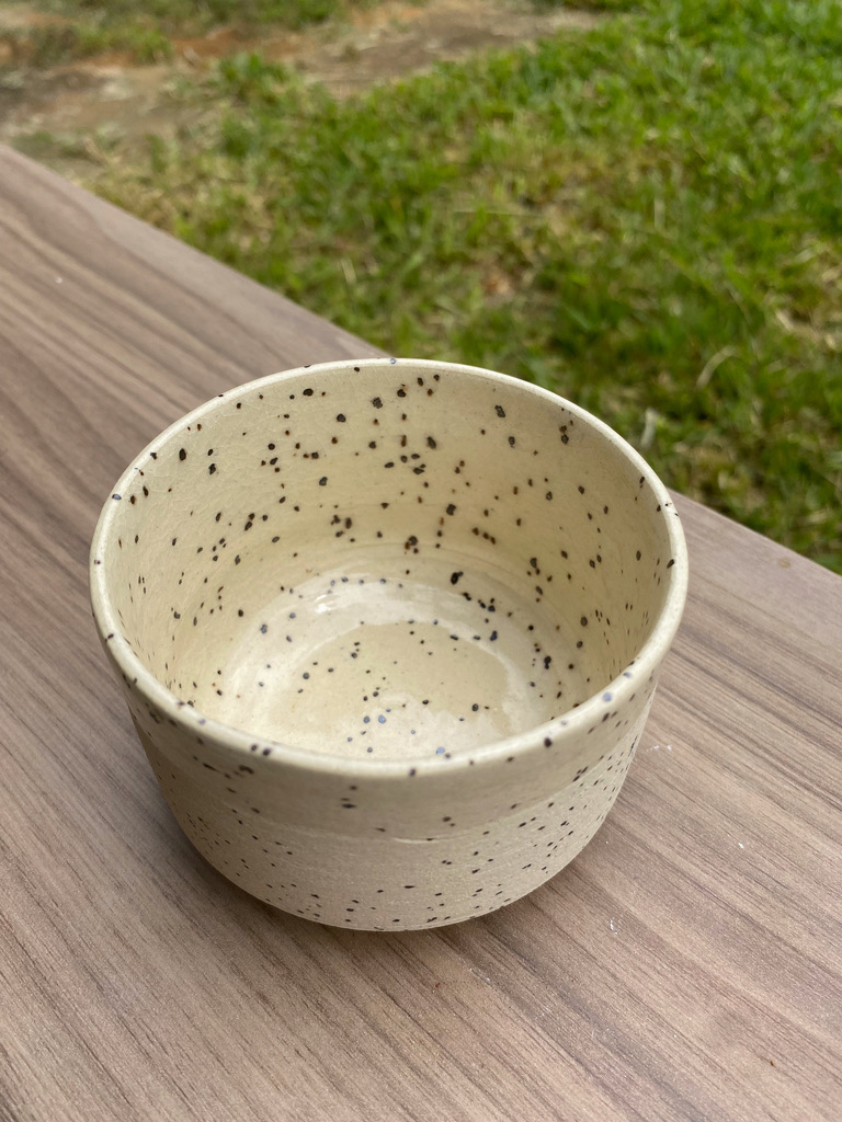 Copo de Servir | Branco com Pintinhas