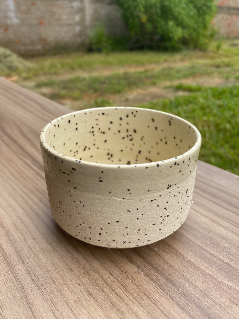 Copo de Servir | Branco com Pintinhas